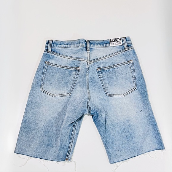 NWT Brandy Melville 90s Low Waist Denim Jean Bermuda Cut Off Shorts - Picture 2 of 14